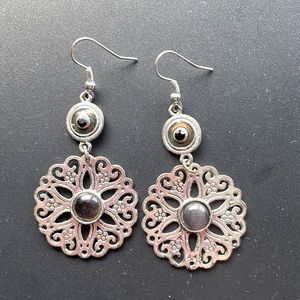 Dangly Miao silver earrings